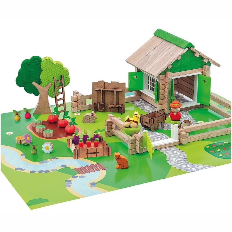 jouets de construction la maison et son jardin 130 pièces jeujura® |