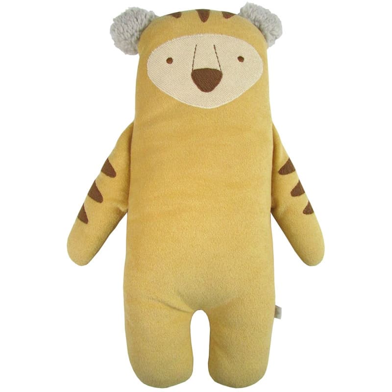 Doudou Peluche en éponge de coton bio Tigre 42cm Albetta® - Peluche B
