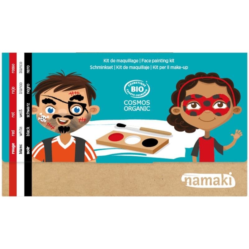 Mini Coffret Maquillage Bio Namaki 3 couleurs Pirate & Coccinelle -