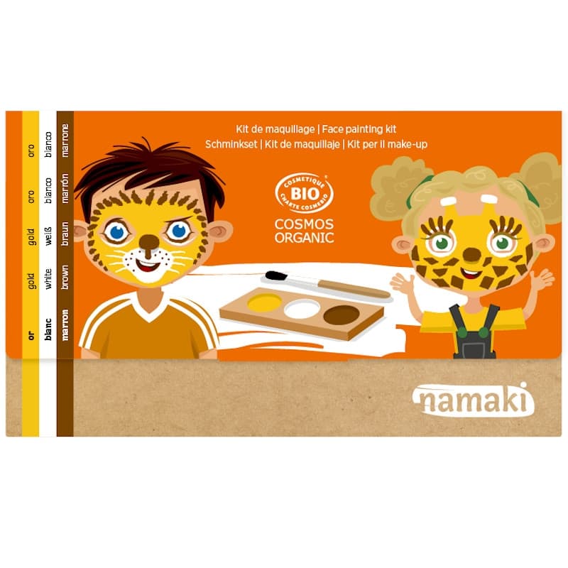 Mini coffret Maquillage Namaki® 3 couleurs Lion & Girafe -