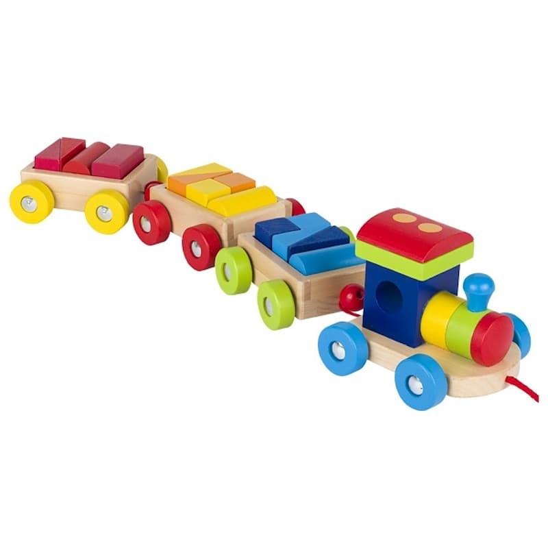 Train de cubes Orlando Goki - Jouets en bois