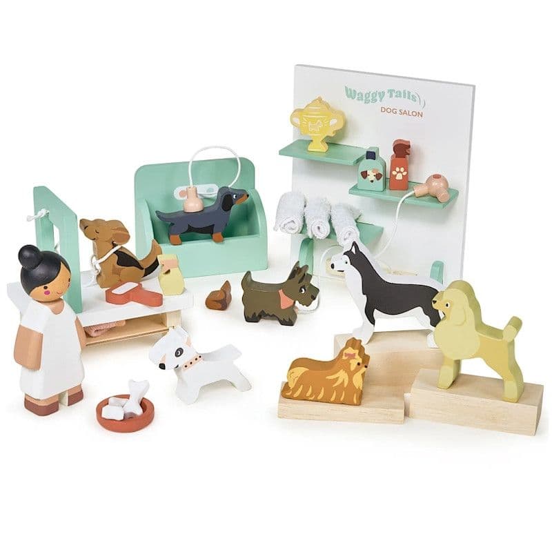 Salon de toilettage pour chiens Tender Leaf Toys® - Accessoires