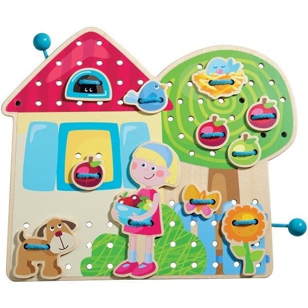 Jeu de laçage créatif Cabane du Jardin HABA® - Jeu & Loisirs créatifs
