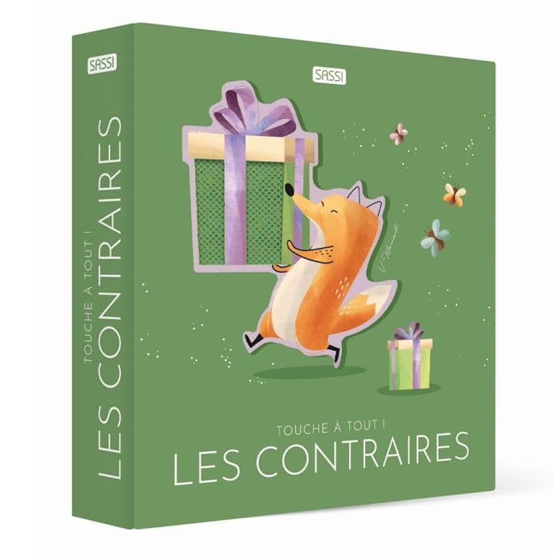 Livre Tactile bébé Carton épais Les Contraires Collection Touche à To