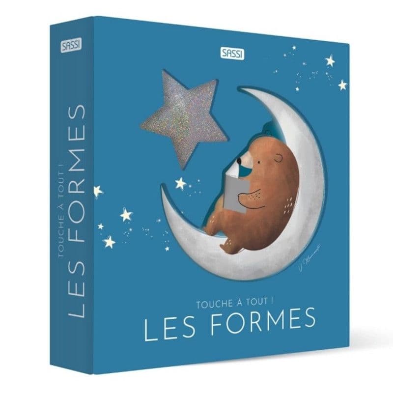 Livre Tactile bébé Carton épais Les Formes Collection Touche à Tout S