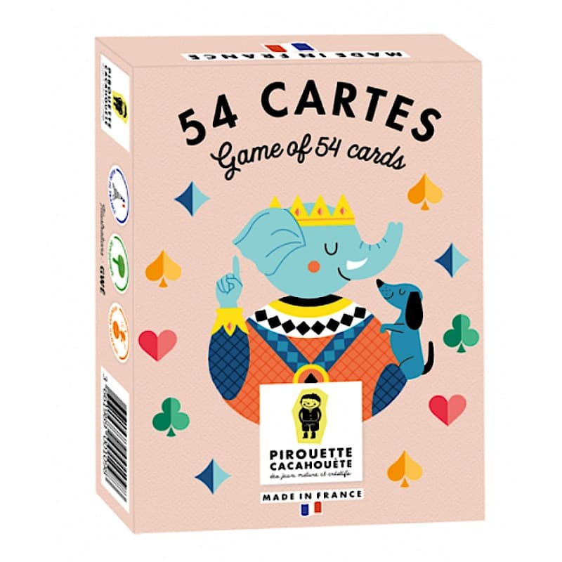 Jeu de 54 cartes Pirouette Cacahouète® - Jeux société enfants