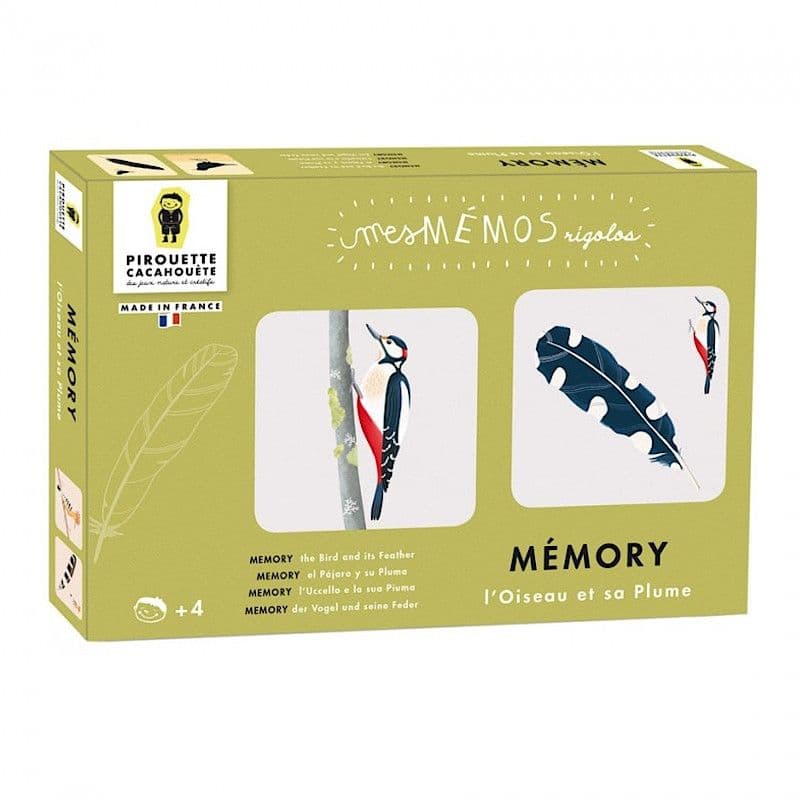 Jeu Mon Mémos L'oiseau et sa plume Pirouette Cacahouète® - Jeux so