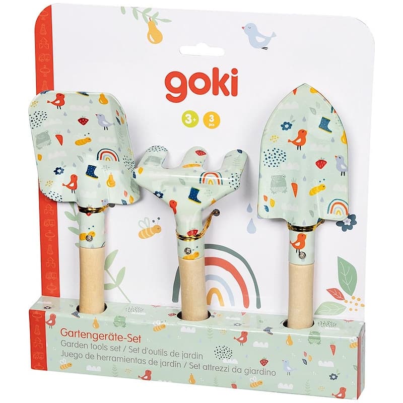 Set 3 Outils de jardin pour enfants printemps Goki® - Loisirs