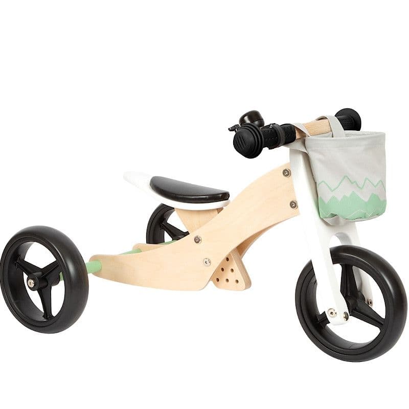 Tricycle draisienne évolutive Vert Sauge Small foot by Legler®