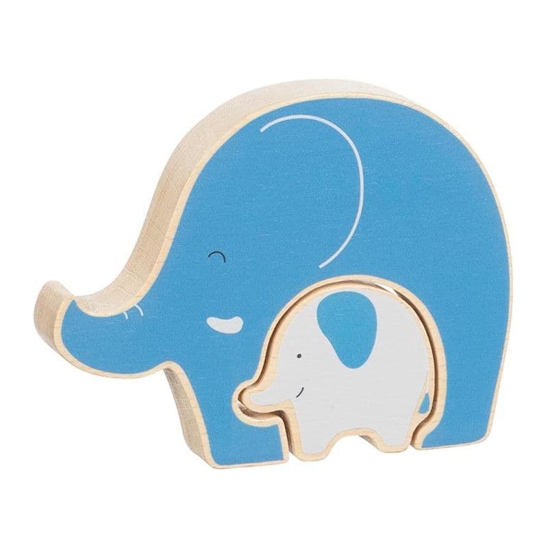Jouet en bois Puzzle Premier âge éléphant et son petit Goki® - Jou
