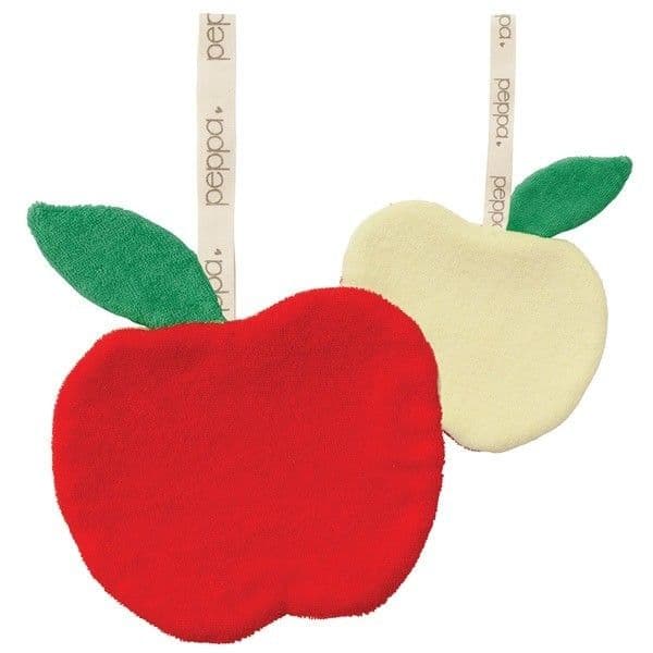 Mini Doudou Peppa Attache Sucette Pomme - Doudou Bio Equitable