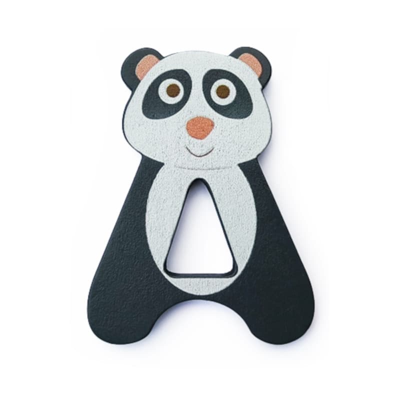 Lettre décorative 'A' en bois Animaux Amusants 6cm Scratch® - Lettre