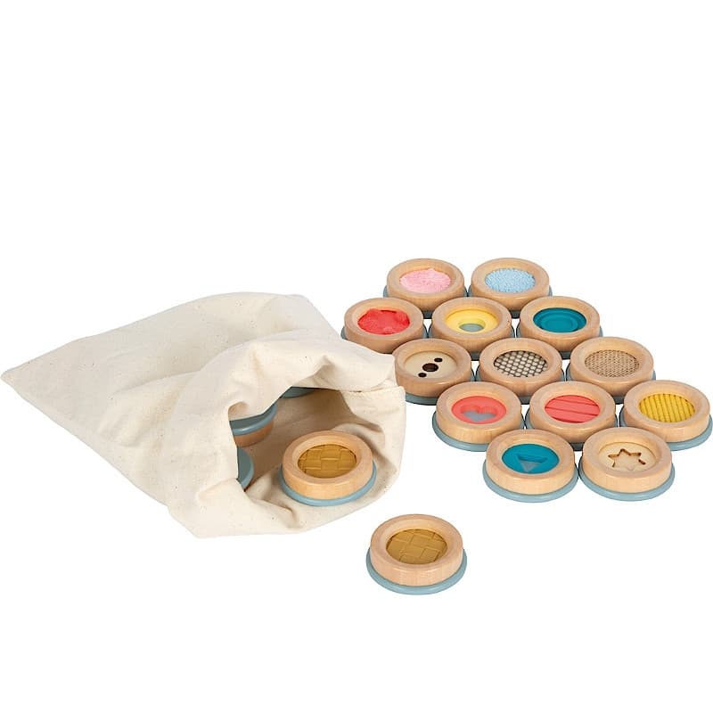 Jouet en bois Jeu de Mémo sensoriel Visuel et Tactile Small foot by