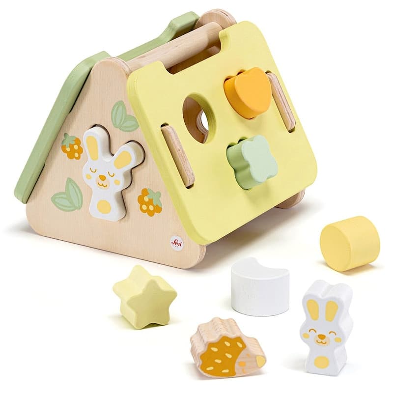 Boite à formes en bois Refuge des animaux Sevi 1831® - Jouets 1 an
