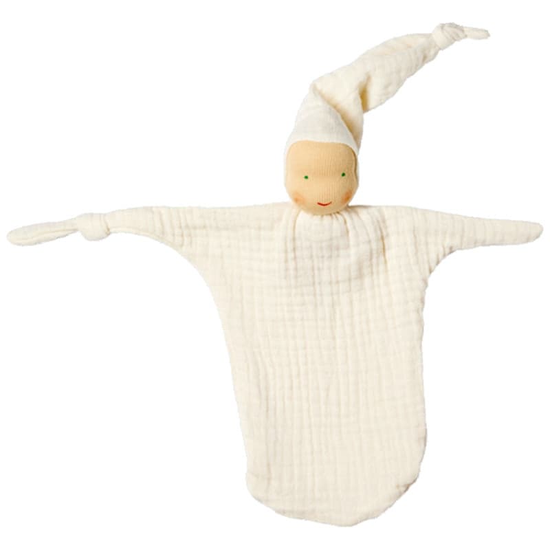 Poupon Waldorf Lange de coton bio et Laine Blanc écru naturel 23.0