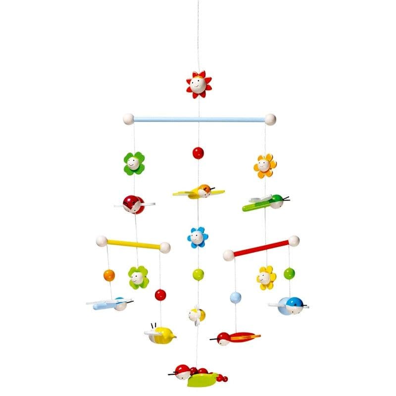 Mobile bébé en bois Prairie au printemps Goki®