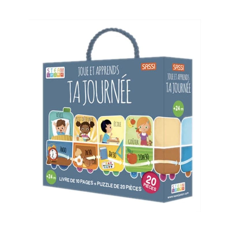 Boite Steam Livre Puzzle Apprend Ma Journée Sassi®