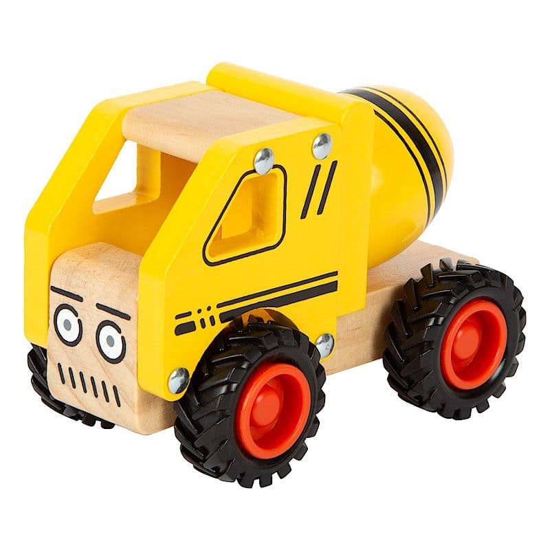 Jouet camions bétonnières de chantier toupies en Bois Jaune Small f