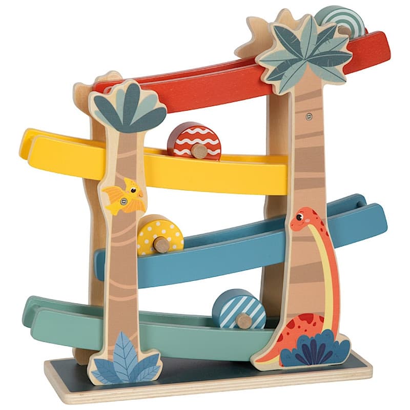 Jouets circuit toboggan chute de boules Dino Small foot by Legler®