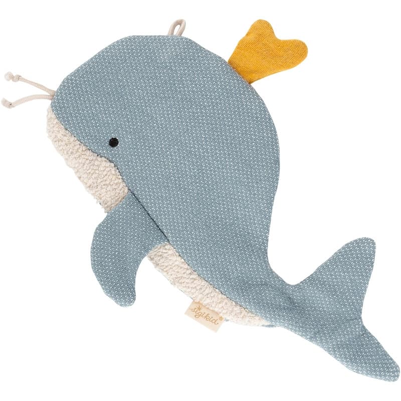 Doudou d'éveil papier bruissant Baleine Velours de coton Sigikid® 24