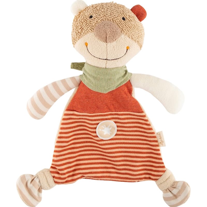 Doudou Ours Souriant Velours et jersey de coton Sigikid® 24 cm
