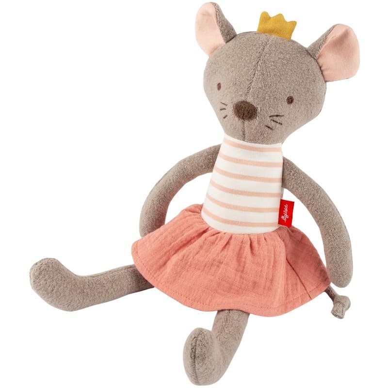 Peluche Souris Princesse Sweeties Velours et jersey de coton