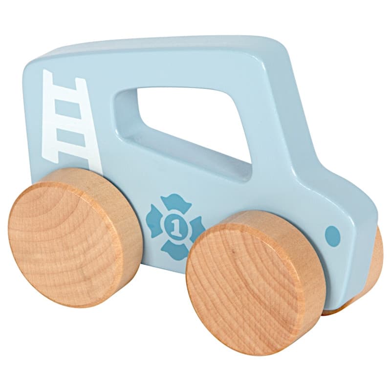 Hochet bois Petites voitures Bleu Anniversaire 1 an Small foot by