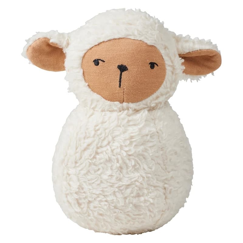 Jouets bébé Culbuto Mouton Fabelab® 18 cm Coton Bio GOTS