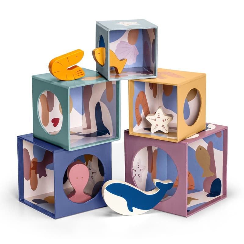 Cubes Gigognes Empilables Océan & Animaux de la Mer Sevi 1831