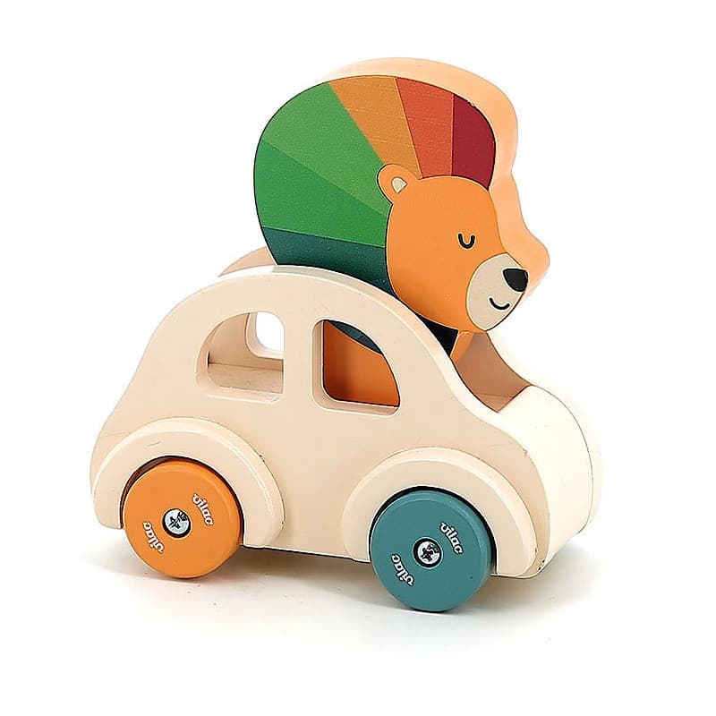 Petite voiture Klaxon en bois Le Lion Andy Westface Vilac®