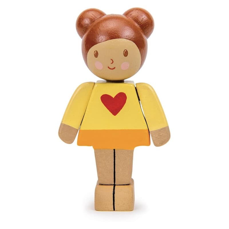 Figurine en bois poupée Fille Caramel 'We are family' Tender Leaf