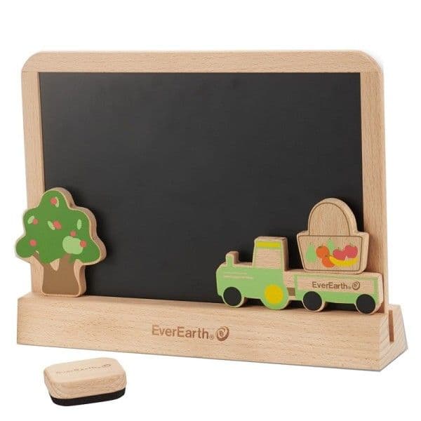 Tablette Ardoise double face Magnétique Chevalet de table EverEarth®