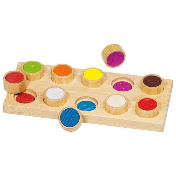 Jeu de Mémo Sensoriel Tactile Goki - Jouets en bois