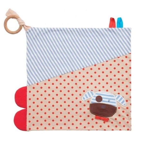 Doudou Plat Lange 'Blankie' Organic Farm Buddies™ Chien Boxer - D