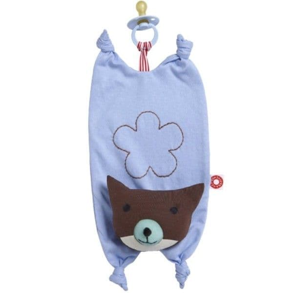 Doudou Attache Tétine Renard Bleu 'Philip' Franck & Fischer -