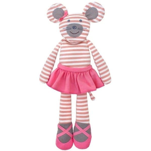 Doudou Peluche Organic Farm Buddies™ Souris Ballerine 35cm - Doudou B