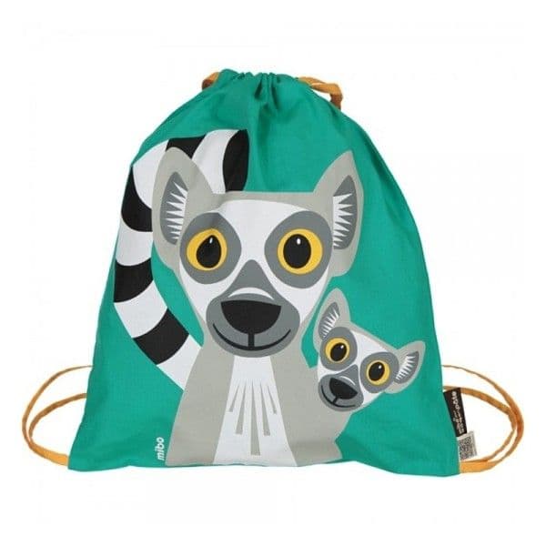 Sac de Gym Maternelle Lémurien coton bio GOTS - Coq en Pâte®