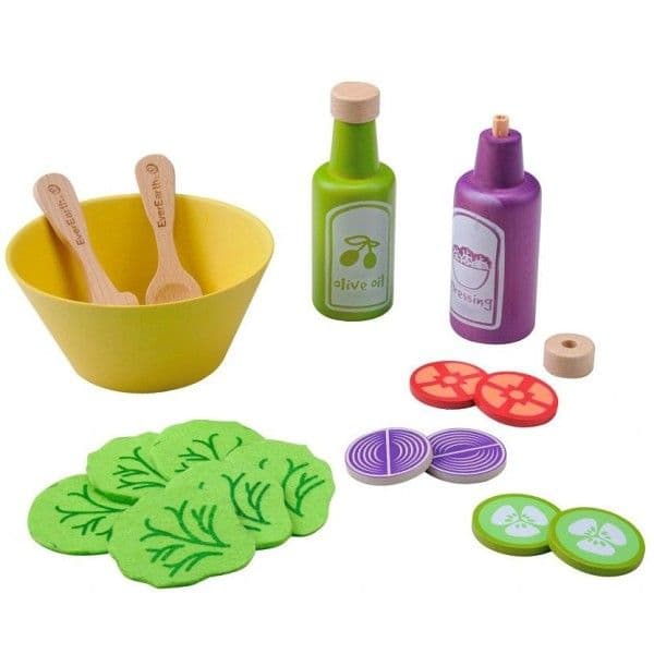 Dinette en bois Salade Verte EverEarth® - Jouets bois