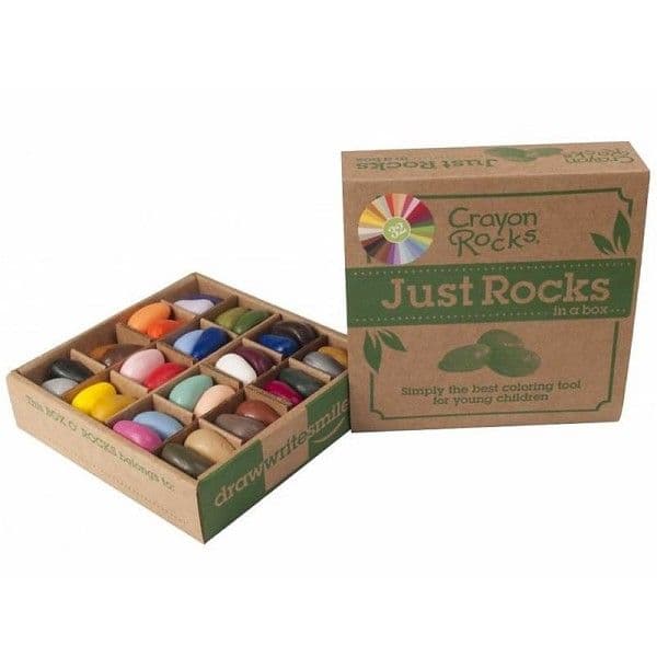 Boite 64 Crayons Cailloux ergonomique 32 couleurs Ă la cire de soja