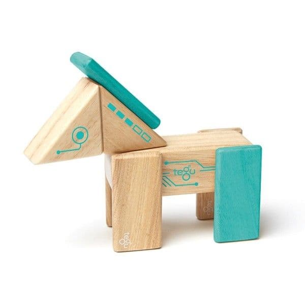 Tegu® Set Robot Cubes en bois Magnétiques - Jouets en bois