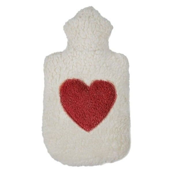 Bouillotte Eau Chaude 0.8L Coton Bio Efie® Broderie Cœur - Coton Bio