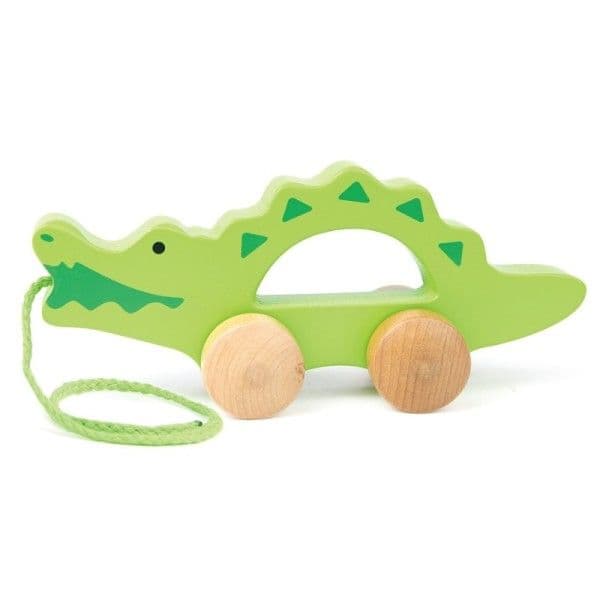 Crocodile Jouet en bois Hape à traîner - Jouets écolo premier Age