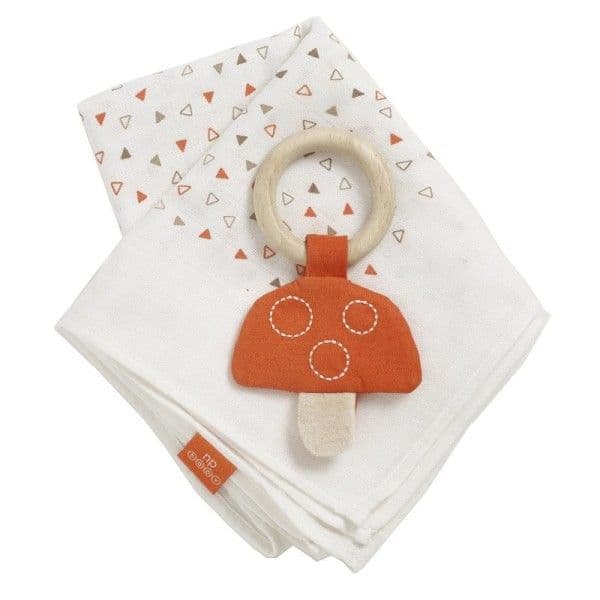 Natures Purest® Set Lange + Hochet Anneau de dentition en bois