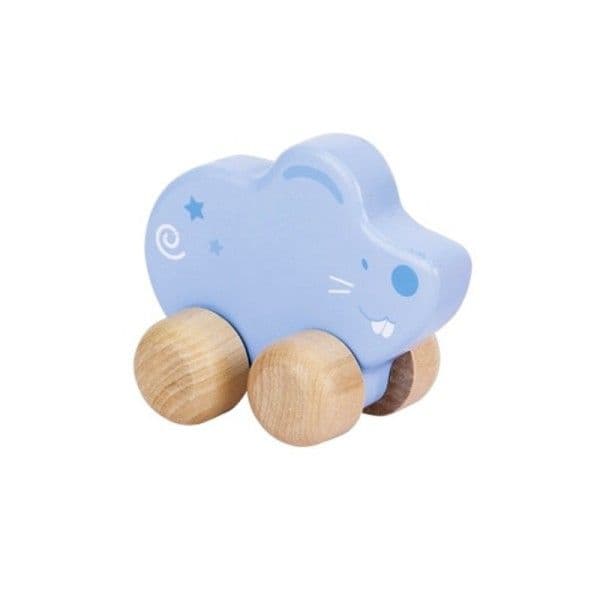 Petite Voiture en bois Souris Bleue Goki - Jouets en bois