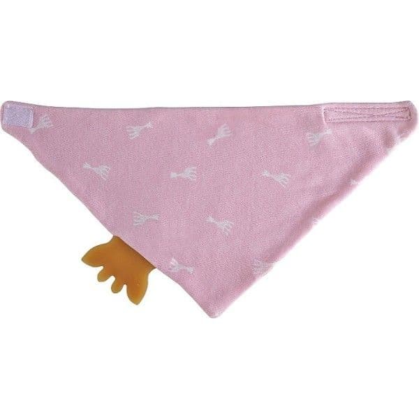 Doudou Bavoir Bandana Rose à mordiller Bio Sophie la Girafe® - Jouet