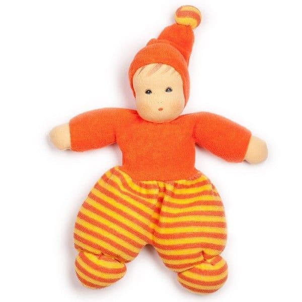 Doudou Poupée de Chiffon Nanchen® Natur Poupon MINIMÖPSCHEN Coton Bi
