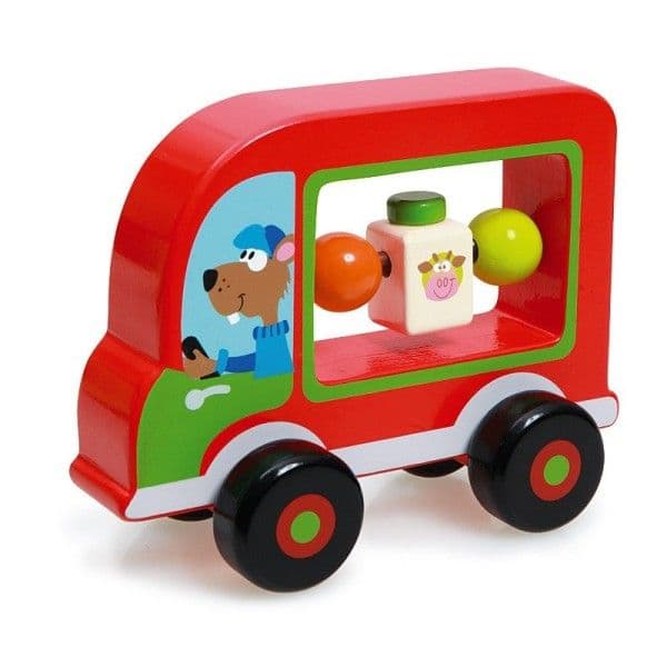 Ma première Voiture Multi Activités Ours Scratch - Jouets en Bois