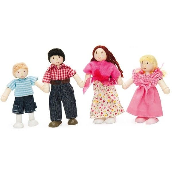 Set 4 Figurines Poupées Budkins 'My Family' Le Toy Van® - Jouets en b