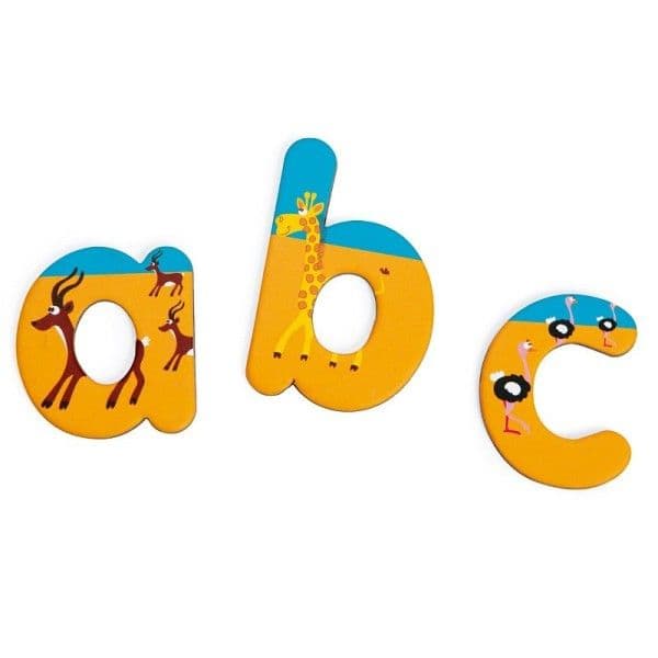 ABC Magnets Safari 60 Lettres Magnétiques pour Tableau et Ardoise