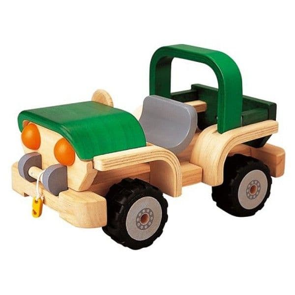 Voiture en Bois Jeep 4x4 PlanToys - Jouet en Bois